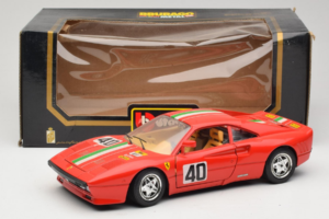 Ferrari 288 GTO #40 Sarkans Itālijas Karogs 1984 Bburago 1:18 3027-P1 Metāls — attēls 8 no 8