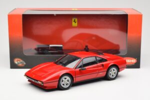 Ferrari 308 GTB Quattrovalvole Sarkans Kyosho 1:18 08182R Metāls — attēls 8 no 8