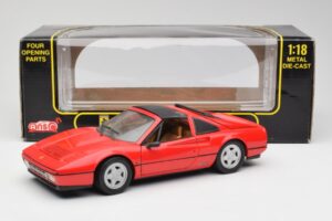 Ferrari 328 GTS Sarkans Anson 1:18 TY11078 Metāls — attēls 8 no 8