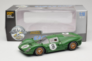 Ferrari 330 P4 #9 Zaļš Spa-Francorchamps 1967 Eagles Race 1:18 41007 Metāls — attēls 8 no 8