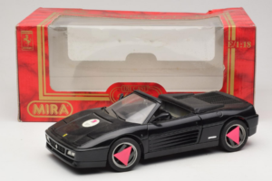 Ferrari 348 Spider Melns Mira 1:18 6181 Metāls — attēls 8 no 8