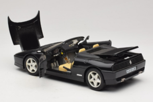 Ferrari 348 Spider Melns Ar Sudraba Riteņiem Mira 1:18 6918 Metāls — attēls 5 no 8