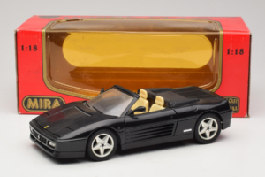 Ferrari 348 Spider Melns Ar Sudraba Riteņiem Mira 1:18 6918 Metāls — attēls 8 no 8