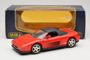 Ferrari 348 Spider Sarkans Mira 1:18 6180 Metāls — attēls 8 no 8