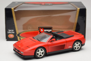 Ferrari 348 TB Sarkans Bburago 1:18 3039-P4 Metāls — attēls 8 no 8