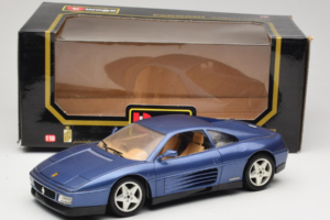 Ferrari 348tb Tumšzils Metallisks Bburago 1:18 3039-B1 Metāls — attēls 8 no 8