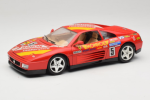Ferrari 348 TB #5 Monroe Sarkans 1989 Bburago 1:18 3039-M1 Metāls