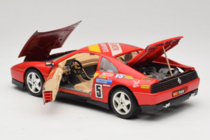 Ferrari 348 TB #5 Monroe Sarkans 1989 Bburago 1:18 3039-M1 Metāls — attēls 5 no 8