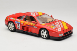Ferrari 348 TB #5 Monroe Sarkans 1989 Bburago 1:18 3039-M1 Metāls — attēls 6 no 8