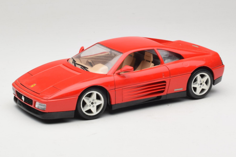 Ferrari 348tb Sarkans Bburago 1:18 3039-R1 Metāls