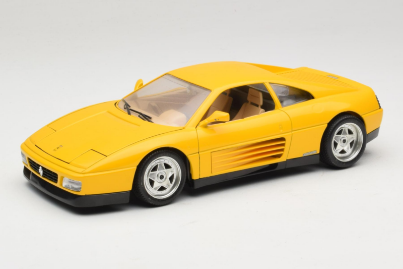 Ferrari 348 TB Dzeltens Replacement Box Bburago 1:18 3039-R2 Metāls
