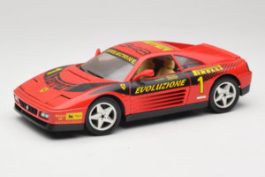 Ferrari 348 ts Evoluzione #1 Sarkans Mira 1:18 6112 Metāls
