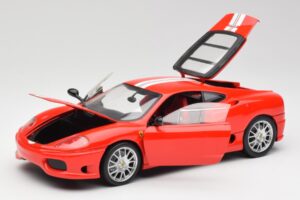 Ferrari 360 Challenge Stradale Sarkans Hot Wheels 1:18 C0407 Metāls — attēls 2 no 8