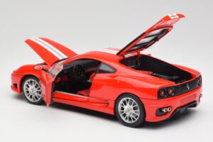 Ferrari 360 Challenge Stradale Sarkans Hot Wheels 1:18 C0407 Metāls — attēls 5 no 8