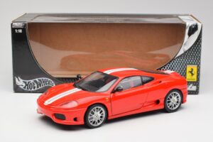Ferrari 360 Challenge Stradale Sarkans Hot Wheels 1:18 C0407 Metāls — attēls 8 no 8