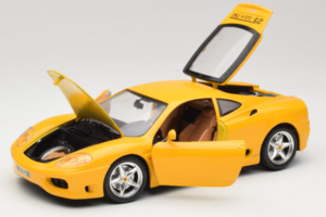 Ferrari 360 Modena 25 Jahre FMC Dzeltens Bburago 1:18 3358-Y1 Metāls — attēls 2 no 8
