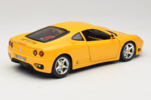 Ferrari 360 Modena 25 Jahre FMC Dzeltens Bburago 1:18 3358-Y1 Metāls — attēls 3 no 8