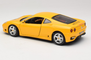 Ferrari 360 Modena 25 Jahre FMC Dzeltens Bburago 1:18 3358-Y1 Metāls — attēls 7 no 8