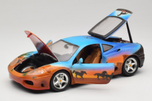Ferrari 360 Modena Bracio Gotz Running Horses Livery Bburago 1:18 3358-B1 Metāls — attēls 2 no 8