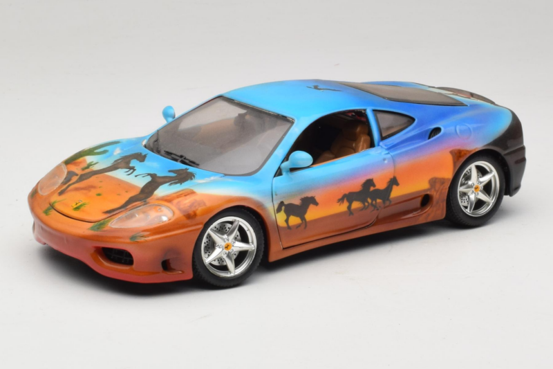 Ferrari 360 Modena Bracio Gotz Running Horses Livery Bburago 1:18 3358-B1 Metāls