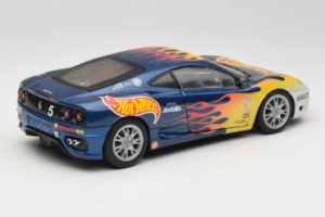 Ferrari 360 Modena Challenge #5 Hot Wheels Purple Fire Livery 1999 Bburago 1:18 29619 Metāls — attēls 3 no 8