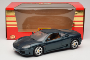 Ferrari 360 Modena Tumši Zaļš Metallic Bburago 1:18 3358-G2 Metāls — attēls 7 no 7