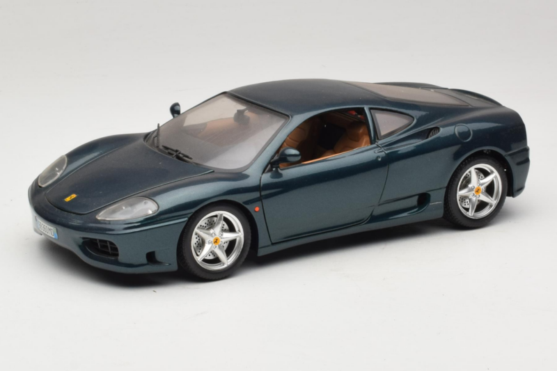 Ferrari 360 Modena Tumši Zaļš Metallic Bburago 1:18 3358-G2 Metāls