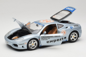 Ferrari 360 Modena Expert #1 Sudrabs Bburago 1:18 3348-S1 Metāls — attēls 2 no 8