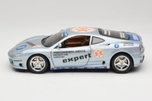 Ferrari 360 Modena Expert #1 Sudrabs Bburago 1:18 3348-S1 Metāls — attēls 4 no 8