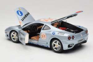 Ferrari 360 Modena Expert #1 Sudrabs Bburago 1:18 3348-S1 Metāls — attēls 5 no 8