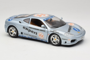 Ferrari 360 Modena Expert #1 Sudrabs Bburago 1:18 3348-S1 Metāls — attēls 6 no 8