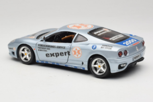 Ferrari 360 Modena Expert #1 Sudrabs Bburago 1:18 3348-S1 Metāls — attēls 7 no 8