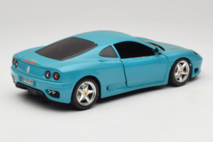 Ferrari 360 Modena Migros Ierobežots Izlaidums 333 gab Zils Bburago 1:18 3358-G1 Metāls — attēls 3 no 8
