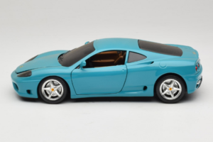 Ferrari 360 Modena Migros Ierobežots Izlaidums 333 gab Zils Bburago 1:18 3358-G1 Metāls — attēls 4 no 8