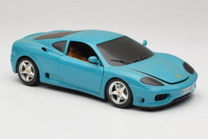 Ferrari 360 Modena Migros Ierobežots Izlaidums 333 gab Zils Bburago 1:18 3358-G1 Metāls — attēls 6 no 8