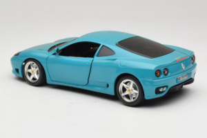 Ferrari 360 Modena Migros Ierobežots Izlaidums 333 gab Zils Bburago 1:18 3358-G1 Metāls — attēls 7 no 8