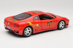 Ferrari 360 Modena #10 5 Jahre IG Bburago Sarkans Bburago 1:18 3358-P2 Metāls — attēls 3 no 8