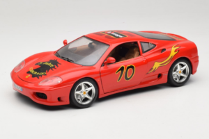 Ferrari 360 Modena #10 5 Jahre IG Bburago Sarkans Bburago 1:18 3358-P2 Metāls