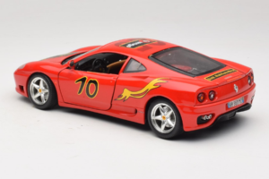 Ferrari 360 Modena #10 5 Jahre IG Bburago Sarkans Bburago 1:18 3358-P2 Metāls — attēls 7 no 8