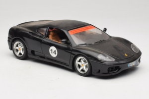 Ferrari 360 Modena #14 Melns Ierobežots Izlaidums Bburago 1:18 3368-B1 Metāls — attēls 6 no 8