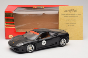 Ferrari 360 Modena #14 Melns Ierobežots Izlaidums Bburago 1:18 3368-B1 Metāls — attēls 8 no 8