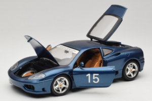 Ferrari 360 Modena #15 Ierobežots Izlaidums Zils Metallic Bburago 1:18 3358-F1 Metāls — attēls 2 no 8