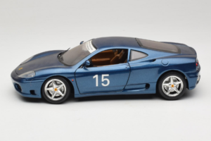 Ferrari 360 Modena #15 Ierobežots Izlaidums Zils Metallic Bburago 1:18 3358-F1 Metāls — attēls 4 no 8