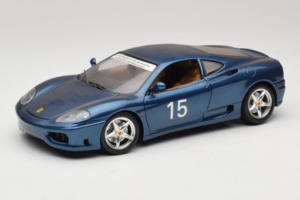 Ferrari 360 Modena #15 Ierobežots Izlaidums Zils Metallic Bburago 1:18 3358-F1 Metāls