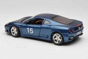 Ferrari 360 Modena #15 Ierobežots Izlaidums Zils Metallic Bburago 1:18 3358-F1 Metāls — attēls 7 no 8