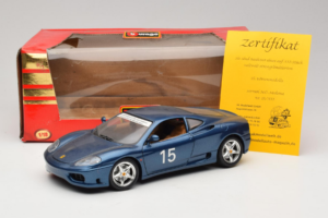 Ferrari 360 Modena #15 Ierobežots Izlaidums Zils Metallic Bburago 1:18 3358-F1 Metāls — attēls 8 no 8