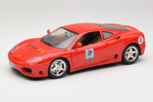 Ferrari 360 Modena Bevro International #4 Ierobežots Izlaidums 111 gab Sarkans Bburago 1:18 3358-P1 Metāls
