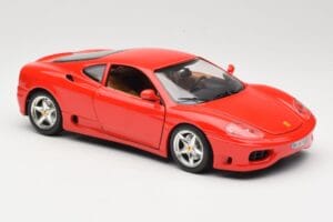 Ferrari 360 Modena Sarkans Bburago 1:18 3358 Metāls — attēls 6 no 8