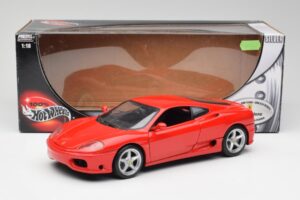 Ferrari 360 Modena Sarkans Hot Wheels 1:18 25736 Metāls — attēls 8 no 8