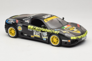 Ferrari 360 Modena Rentabel #314 Gagliardi Melns Bburago 1:18 3378-B1 Metāls — attēls 6 no 8